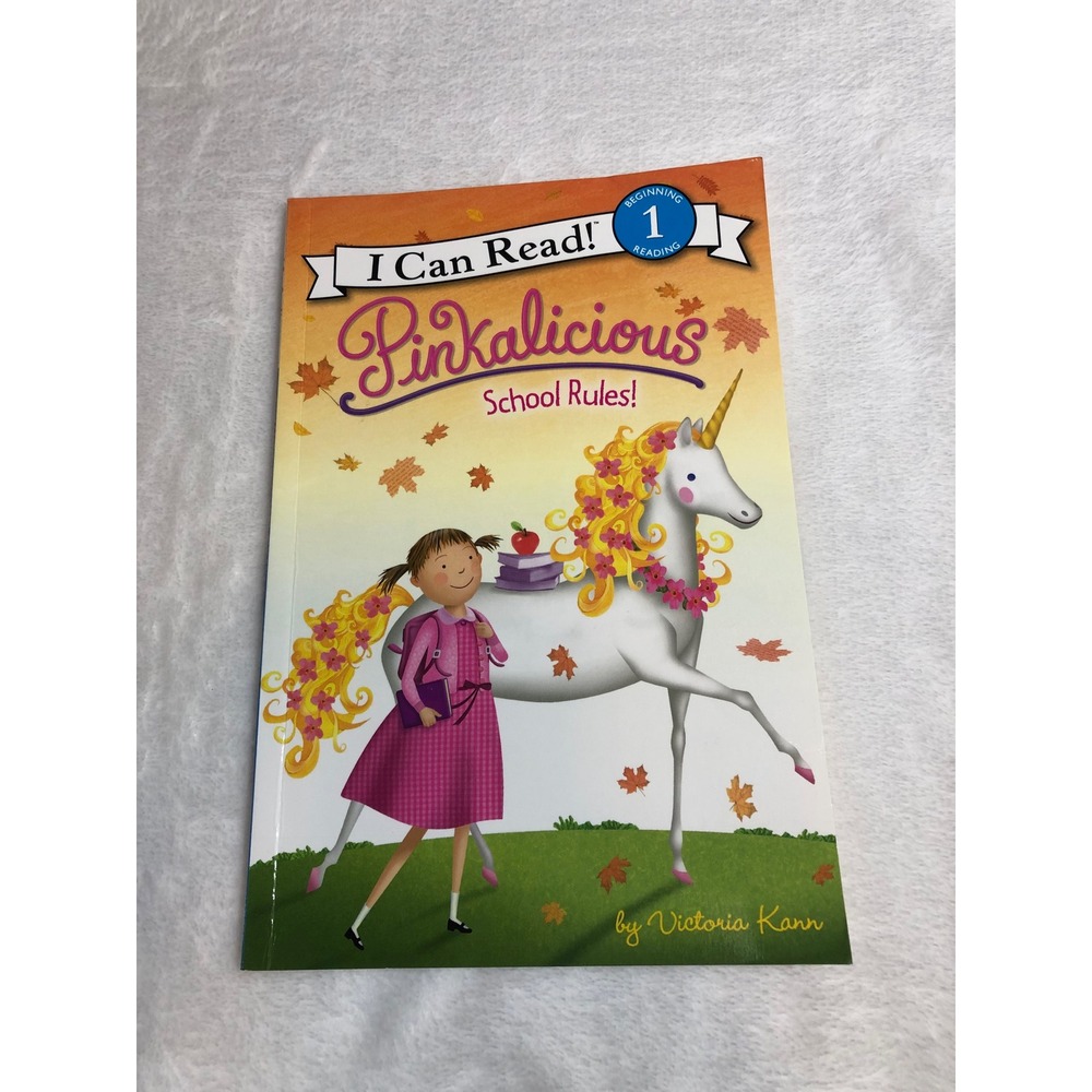 Victoria Kann Pinkalicious School Rules! Childrens Book Level 1 Pink Unicorn